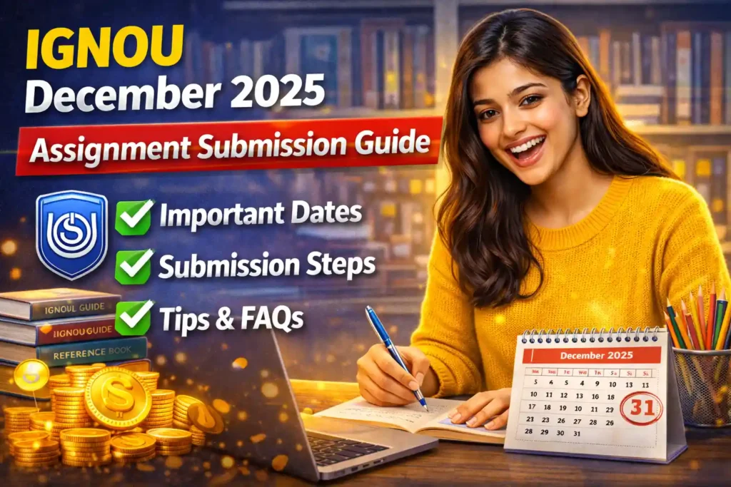 IGNOU December 2025 Assignment Submission Process