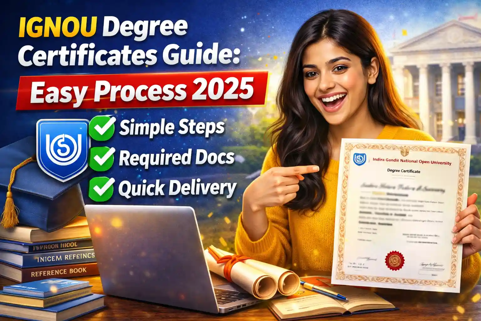 IGNOU Degree Certificates for IGNOU Students