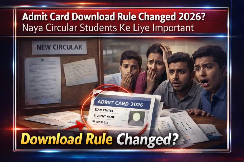 Admit Card Download Rule Changed 2026? Naya Circular Students Ke Liye Important