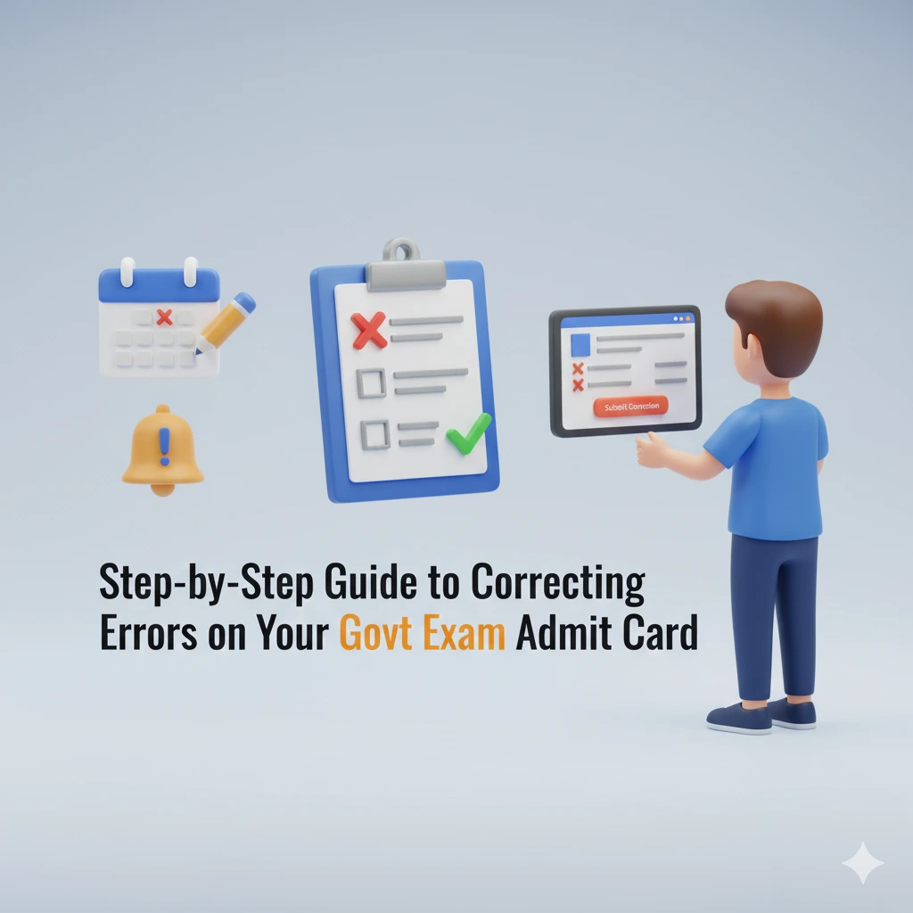 Step-by-Step Guide to Correcting Errors on Your Govt Exam Admit Card