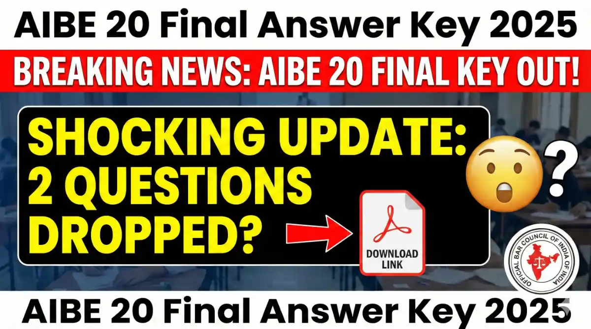 AIBE 20 Final Answer Key 2025