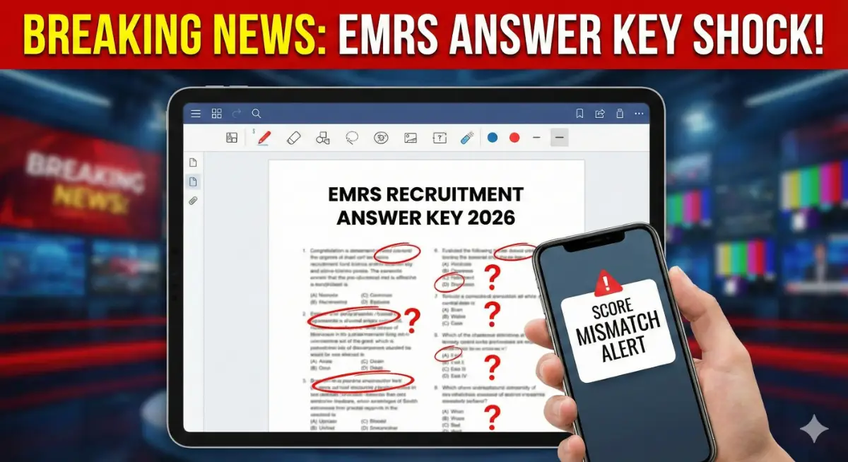 EMRS Recruitment Answer Key 2026 download link and official notification