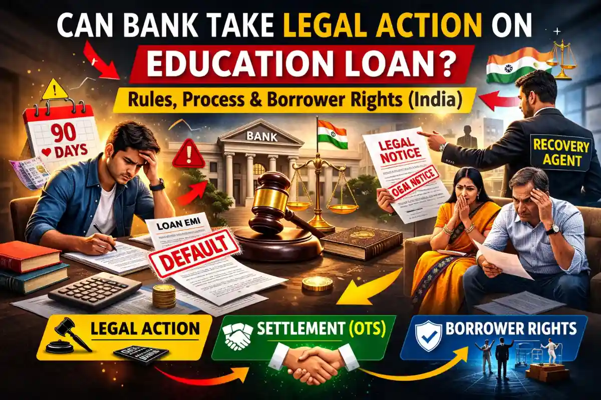 Can Bank Take Legal Action on Education Loan in India